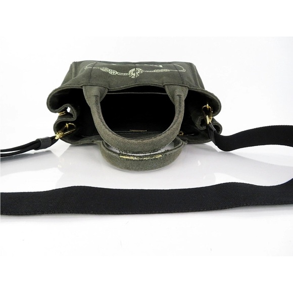 Prada Dark Green Canvas Crossbody Bag - Picture 7 of 14
